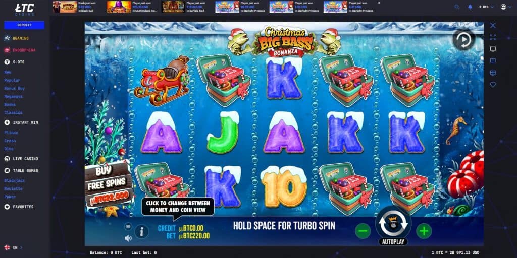 Christmas Big Bass Bonanza Screenshot