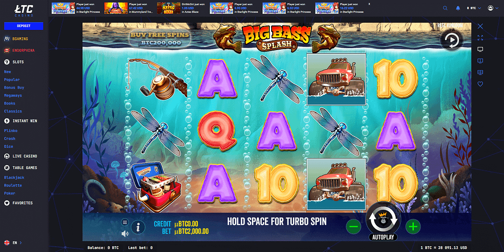 Big Bass Splash Screenshot