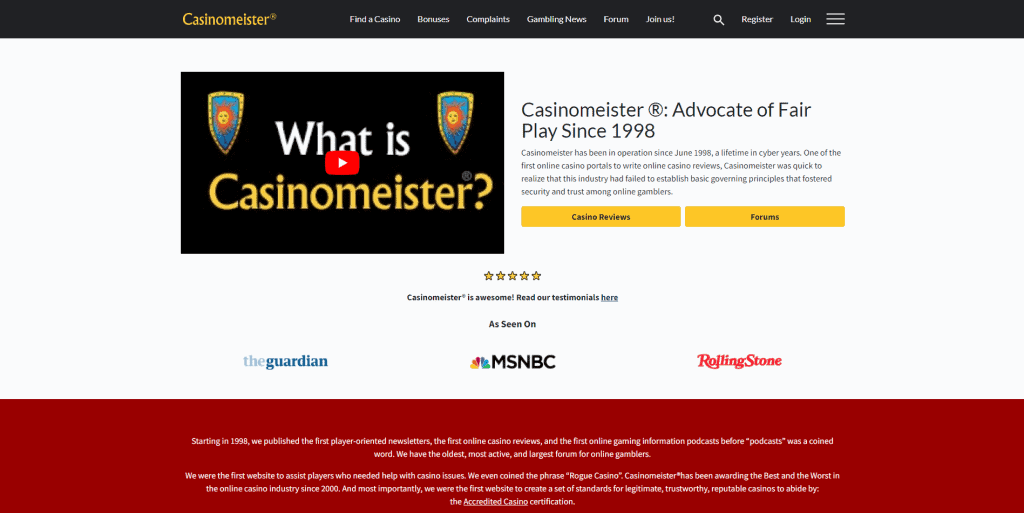 Casinomeister Main Page