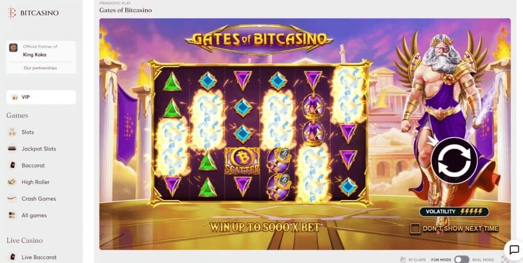 Playing Slots on Bitcasino Mirror