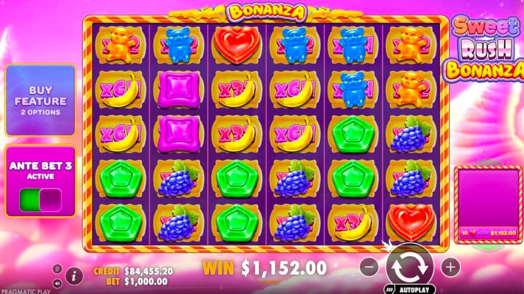 Sweet Rush Bonanza Core Gameplay