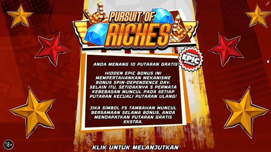Ultimate Slot of America Hidden Epic Bonus notification screen