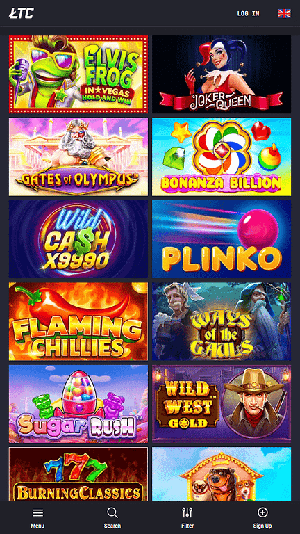 LTC Casino Mobile Website