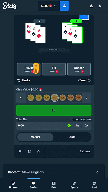 Stake Baccarat