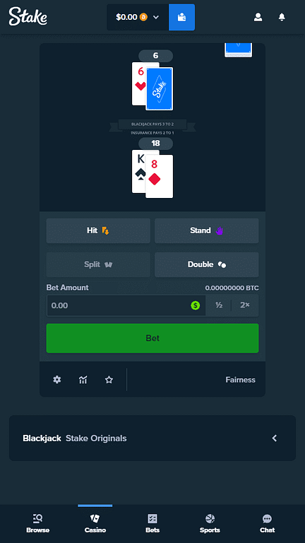 Stake Blackjack
