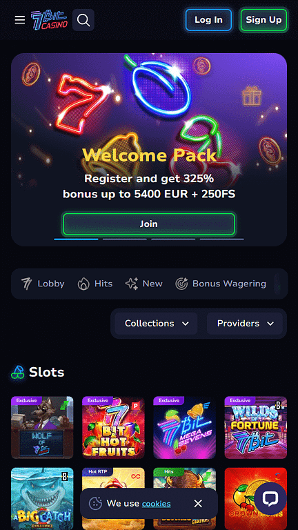 7BitCasino Home Page