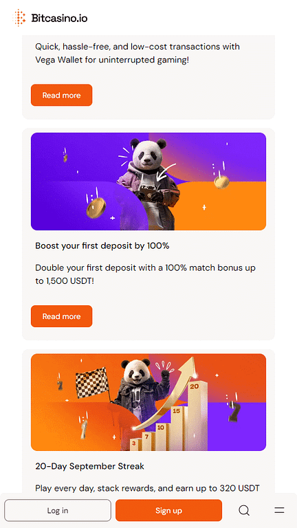 Bitcasino Promotions Page