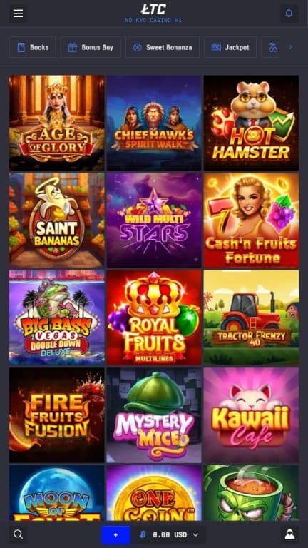LTC Casino Slots Section