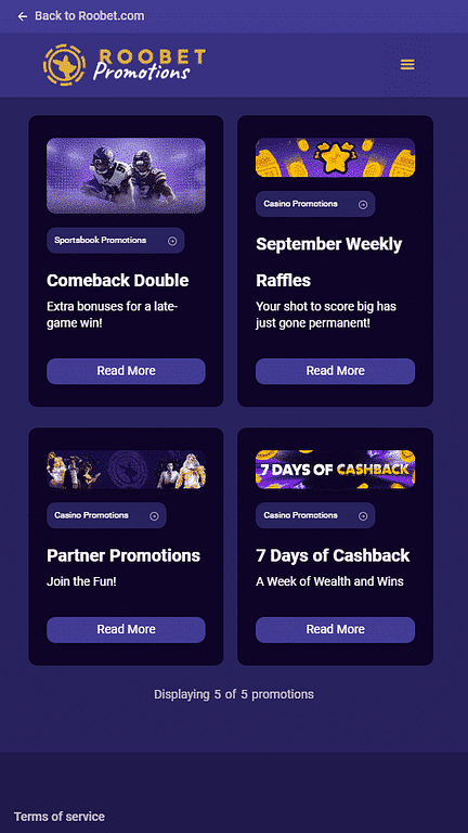 Roobet Casino Bonuses