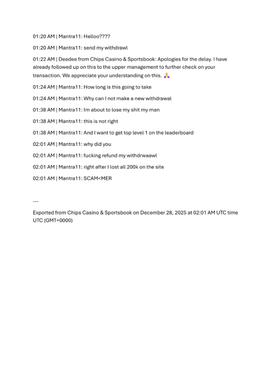 Multiple attempts to contact support while withdrawal was pending