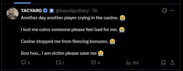 This tweet now seems deleted