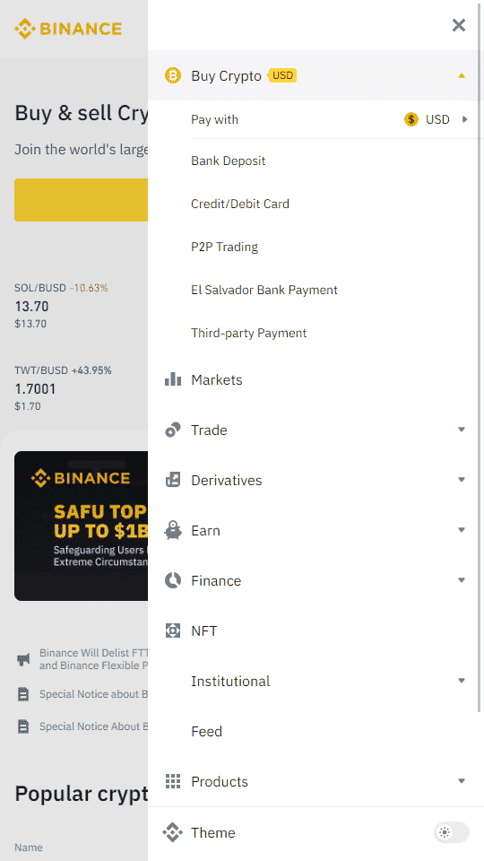 Hoe je met een betaalpas via Binance cryptogeld stort in een Bitcoin Casino