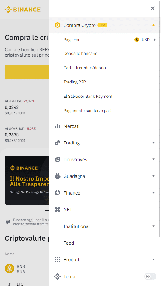 Come Depositare in un Casinò Bitcoin con Carta di Credito tramite Binance