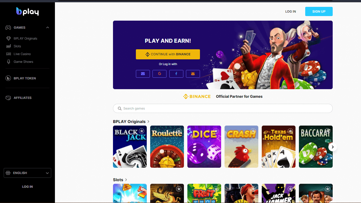 BPlay Casinos officiella sida